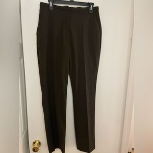 NWOT olive green straight ankle-length trouser